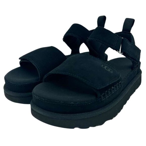UGG | Women's Black Goldenstar Sandals | Various Sizes - Picture 1 of 5